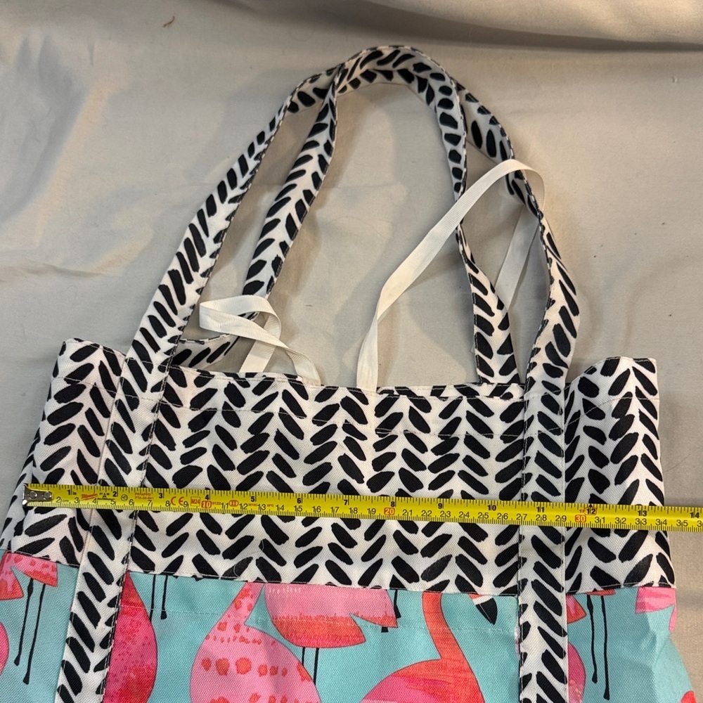 ⭐️ Flamingo Print Tote Bag - Pink and Blue - Picture 4 of 6